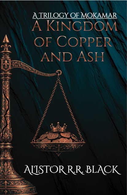 AlistorRRBlack's tweet photo. Book Cover Rough Draft Reveal! 
#bookstagram #books #cover #Fantasy #teenauthor #booksbooksbooks #indiauthor #Grimdark #Reveal #Dark #Copper #Novel #Mokamar https://t.co/CXhfZNWyo4