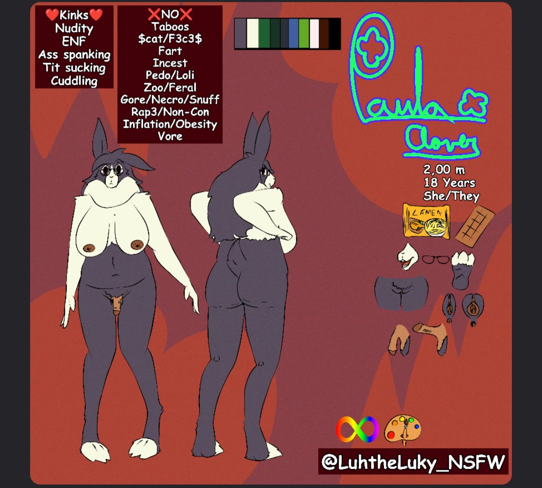 LuhtheLuky_NSFW's tweet photo. PAULA CLOVER
NEW SONA

its a Dutch Bunny, hope you guys have lots of fun with her!

#furry #furryart #fursona #nsfw #nsfwart #yiffart #yiff #bunny #bunnyfurry https://t.co/L1Ru9shrZp