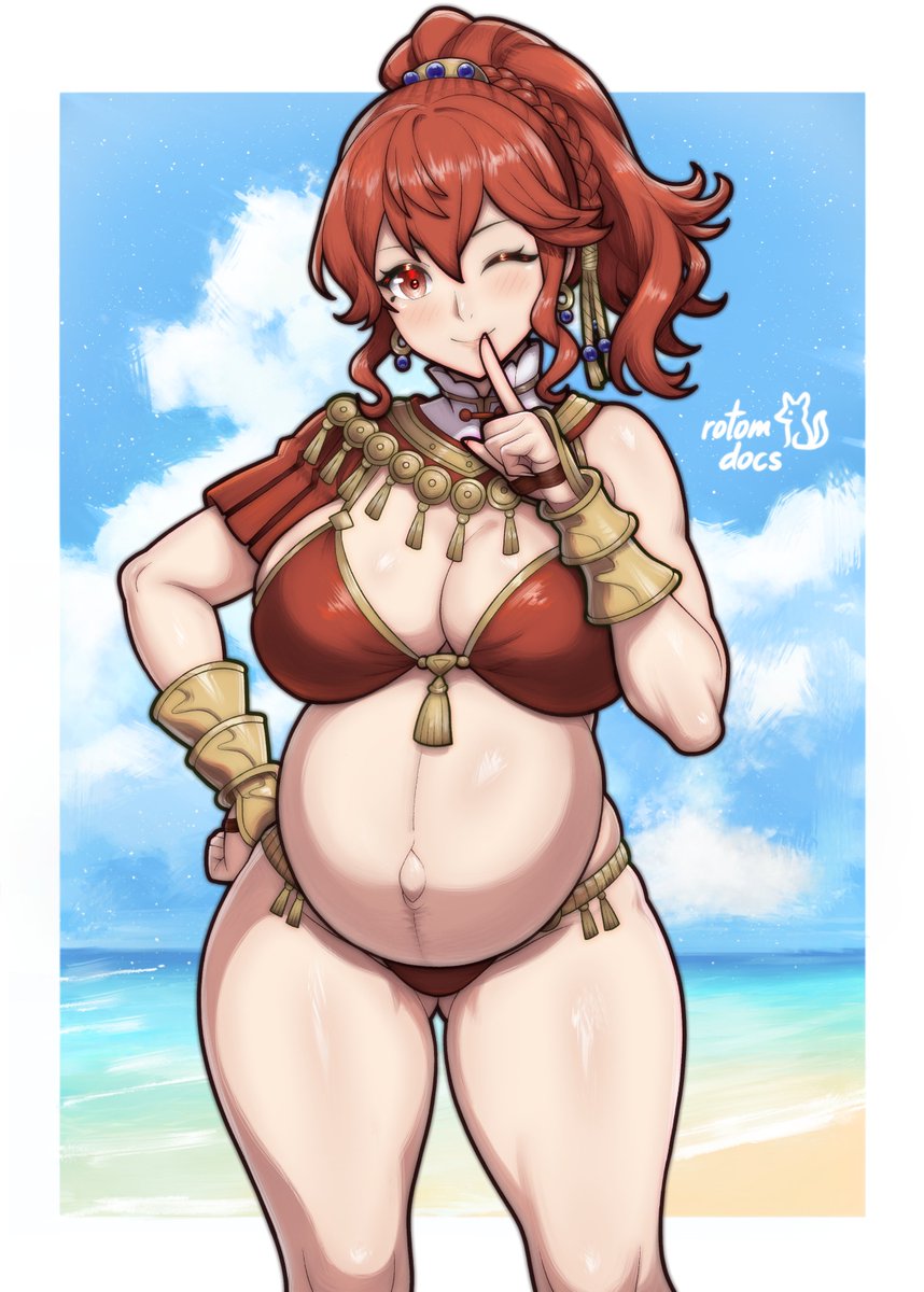 afterotom's tweet photo. too lazy to think of a joke but pregnant version https://t.co/mNAmoRMsVp
