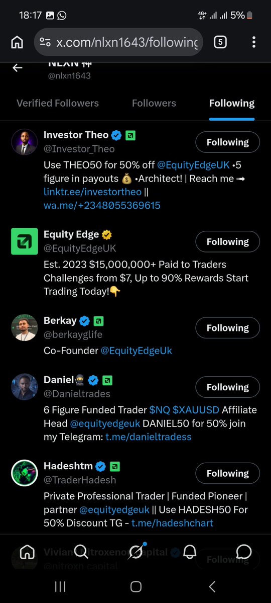 nlxn1643's tweet photo. @TraderHadesh @Danieltrades @berkayglife @EquityEdgeUK @Investor_Theo @Techriztm @lex_consults @Kelvintalent_ @Marresecira @1OnlyAce @Alagtrades All done sir. I hope I win ... thanks for this opportunity sir. 🙏 https://t.co/YFjH7ZC7uF