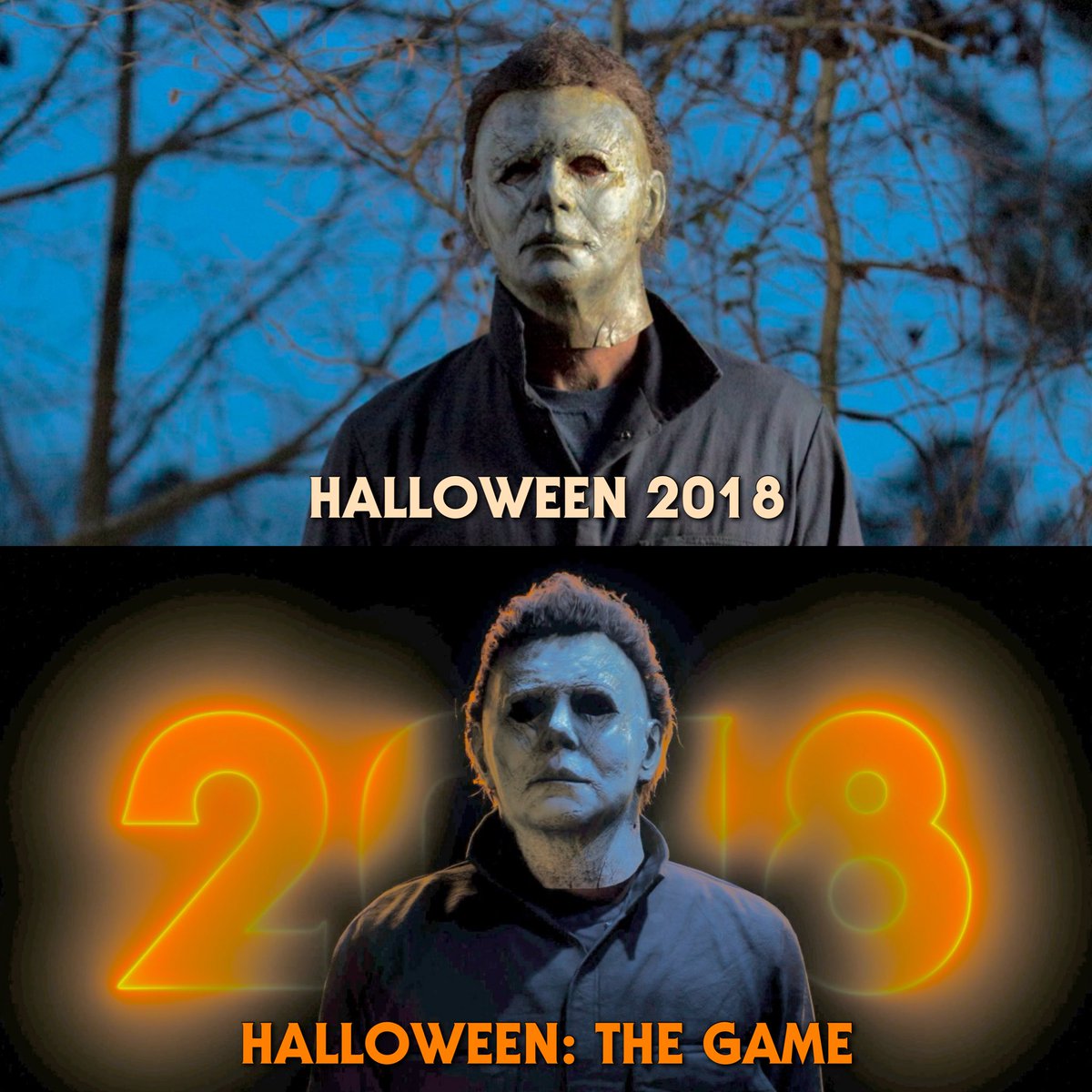 MlCHAELMYRS's tweet photo. #MichaelMyers in ‘HALLOWEEN 2018’ vs. ‘HALLOWEEN THE GAME’ https://t.co/zBGbcstzON