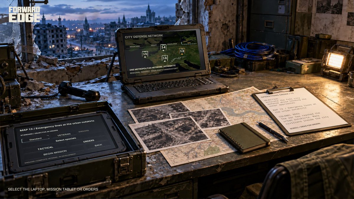 DevStudioTampa's tweet photo. Introducing Forward Edge.

Modern military tower defense built around real-world weapon systems, tactical positioning, and increasingly difficult enemy waves.

16 battlefields. 4 regions. 8 defensive systems.

In development for Windows and Steam 🎮 https://t.co/Tnprz9PTgk