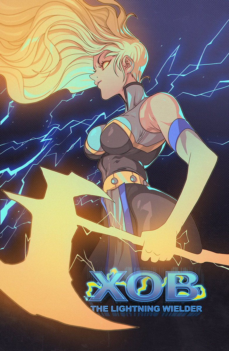 TaurusComics's tweet photo. Xob issue 5 is CRUSHING IT with 75 backers and 119% funded!

Back this week &amp; get 6 FREE comic books, a FREE trading card, &amp; more! Once we hit 100 backers, we unlock our FIRST stretch goal: a FREE mini print

Join the Xob's Lightning Legion at https://t.co/Mzesa0Fk2a https://t.co/wyyKnpNCZ2