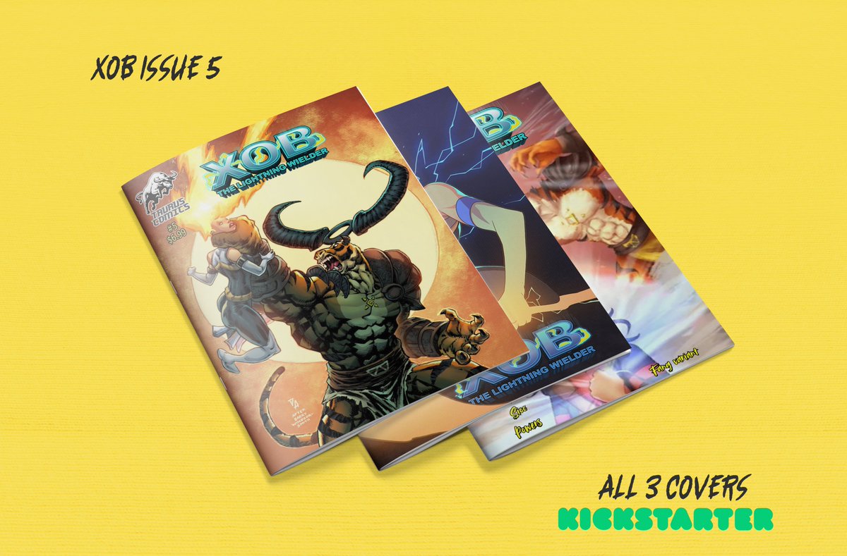 TaurusComics's tweet photo. Xob issue 5 is CRUSHING IT with 75 backers and 119% funded!

Back this week &amp; get 6 FREE comic books, a FREE trading card, &amp; more! Once we hit 100 backers, we unlock our FIRST stretch goal: a FREE mini print

Join the Xob's Lightning Legion at https://t.co/Mzesa0Fk2a https://t.co/wyyKnpNCZ2