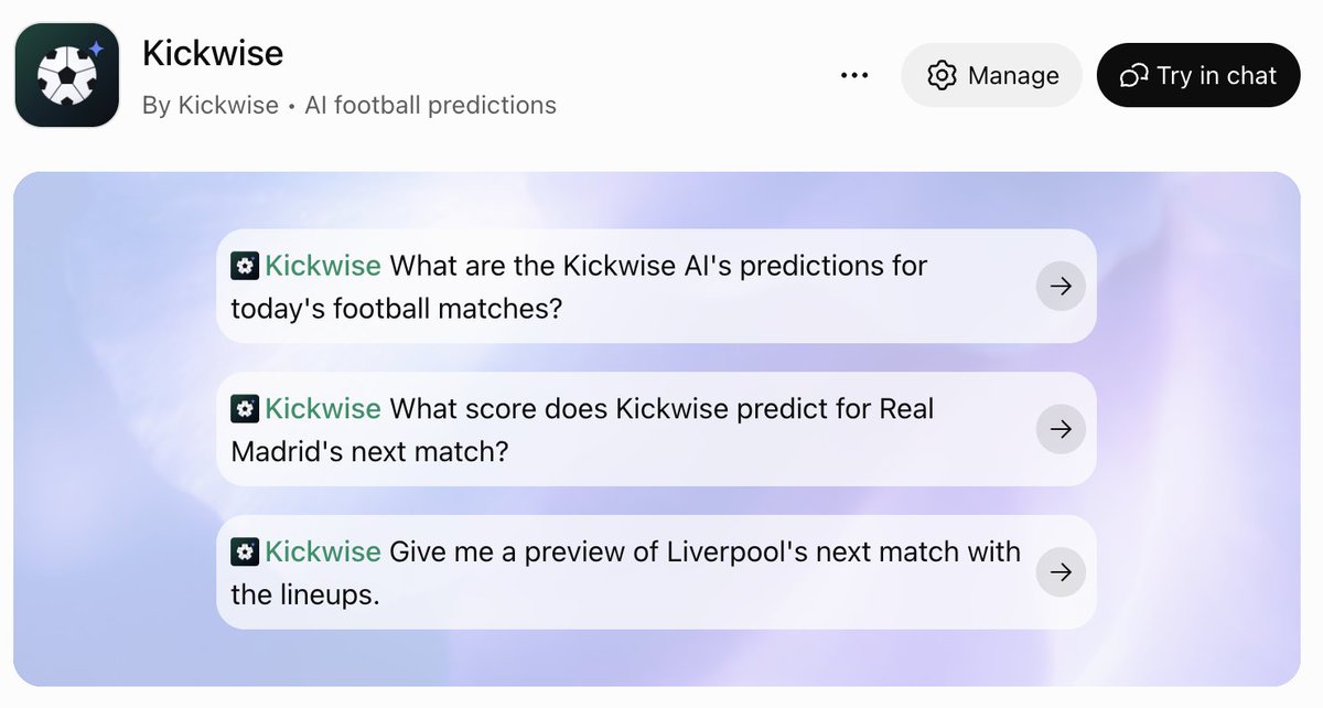 kickwiseai's tweet photo. @ahm_BaronZubby Piqué going for 4 is wild 😂 Kickwise has Barca at 57%, Madrid 23%. Ask it in ChatGPT: "What score does Kickwise predict for Real Madrid's next match?" https://t.co/4UFzdFFxrM https://t.co/1KFr7ykEK9