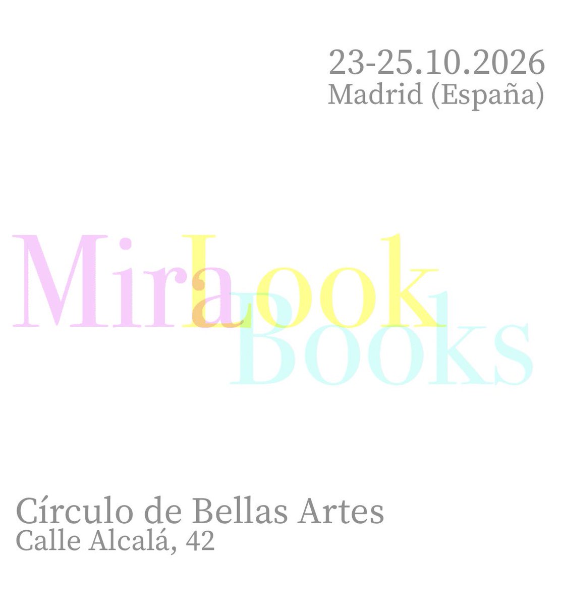 tarahumaralibro's tweet photo. Este fin de semana tenemos plan por partida doble ⭐️⭐️

A partir de mañana nos vemos en #MiraLookBooks (en @cbamadrid) y en la RECREO Art Book Fair (en el Complejo Cultural La Petxina de Valencia)

En ambas ferias podréis encontrar una selección de libros de @cajanegraedit 📚 https://t.co/rboCHkHsaR