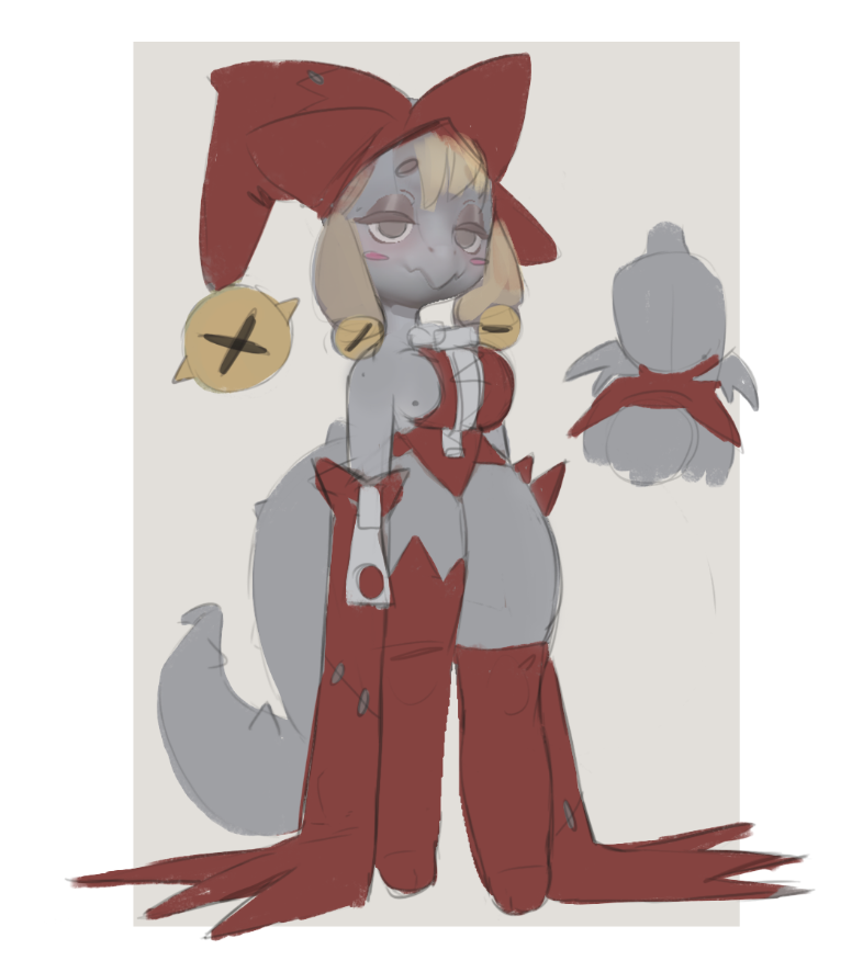 Remanance's tweet photo. Dragon Jester girl OC design✨ https://t.co/zOc5lmAJHv