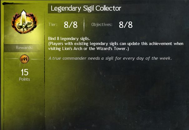 RedicheGG's tweet photo. Bibbidi-Bobbidi-Boo, Legendary Sigils out the Wazoo!

Finally crafted the last 4 legendary sigils I needed.

#GuildWars2 https://t.co/nM1SmdQNuC