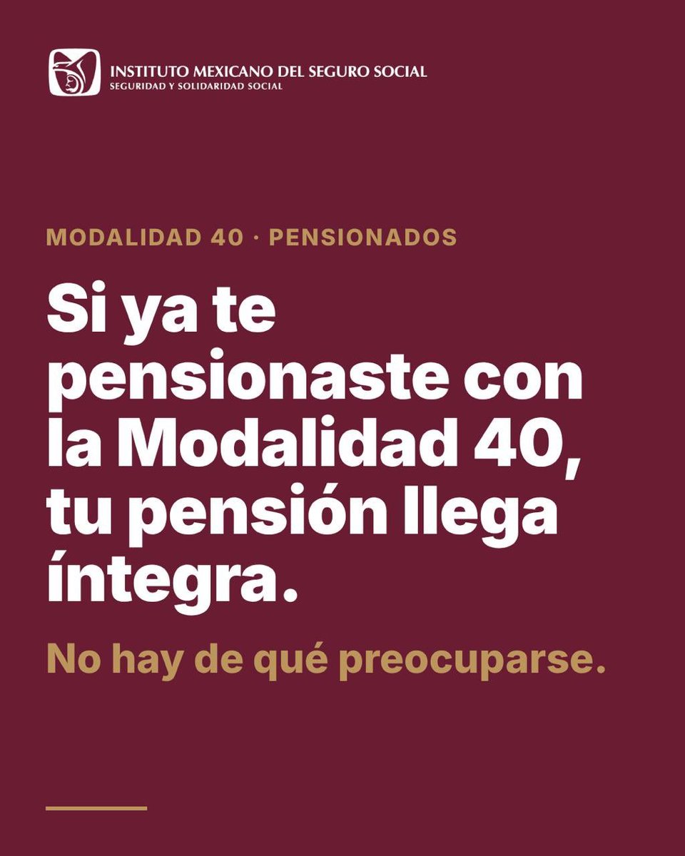 W1420's tweet photo. 🚨🚨 #ATENCIÓN Este jueves 22 de octubre entró en vigor el proceso de cambio de modalidad 40 de la ley 73, tras la publicación del acuerdo por parte del IMSS el día de ayer.
https://t.co/nhwFSYmAsY

#NoticiasW1420 #IMSS #Modalidad40 #Pensiones #Modificaciones #Ley73 #Pensiones https://t.co/a7hBkbVMJN