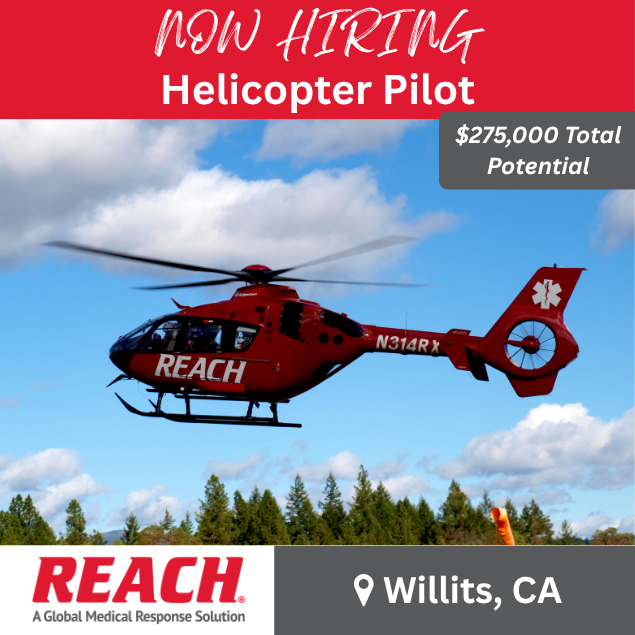 JSfirm's tweet photo. REACH has an opportunity for a Helicopter Pilot to join our team in Willits, California.

🚁 $150,020- $165,026
🚁 Potential to earn up to $110,000 bonus
🚁 Up to half the year at home
🚁 On-duty housing

Apply here ➡️ https://t.co/tl31CRM90A https://t.co/dNVeuuVJdA
