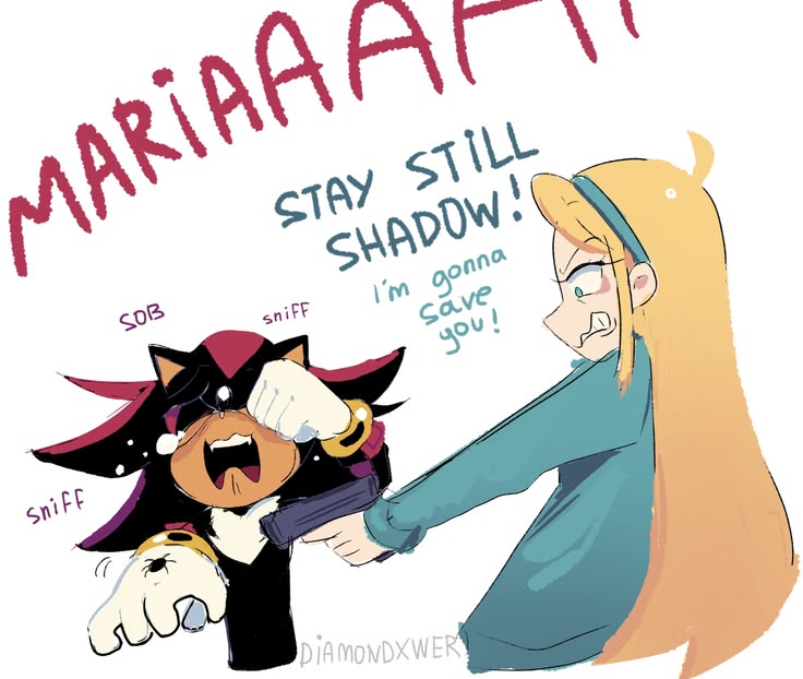 melodyxwer's tweet photo. thats a ittle old drawing but yeah #mariarobotnik #shadow #sonic #art https://t.co/pwxFWk1XxO