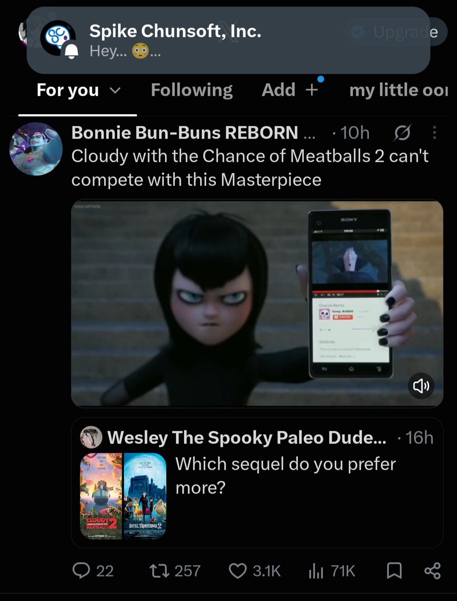 alyafemcelblaze's tweet photo. YOU CAN SEXT ME AFTER I WATCH THIS HOTEL TRANSYLVANIA CLIP https://t.co/9q34Ea3V89