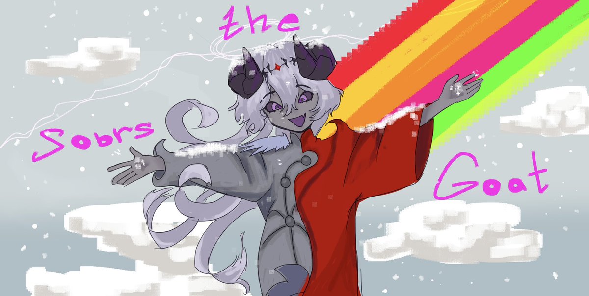 ADHD666BPM's tweet photo. in my country its already started snowing…

but actually im working on something massive for you.. Sobr… but for now a winter sketch of the true goat #Sobrfanart https://t.co/c4NSmBau1Q