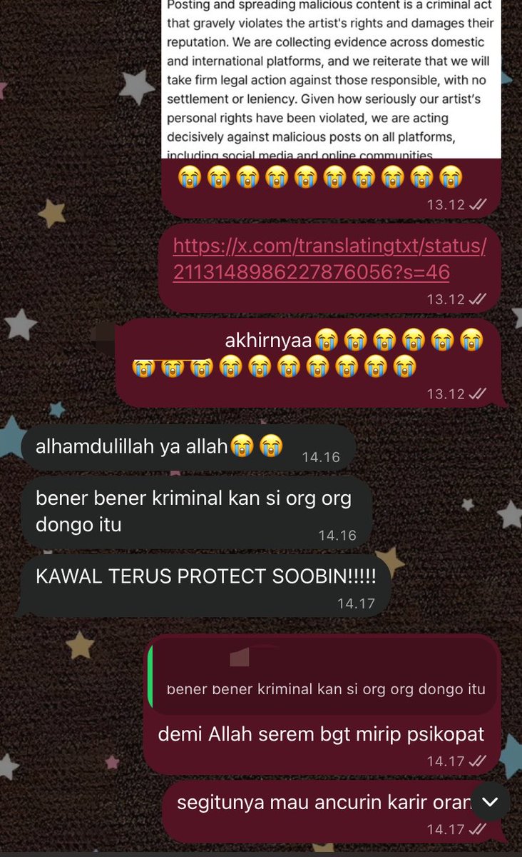 narcisvalley's tweet photo. sayang banget sama sahabat ku, walopun aku dateng2 nangis tanpa ngasih konteks, tapi dia tetep ngerespon🥹❤️ https://t.co/yseg4BUegt