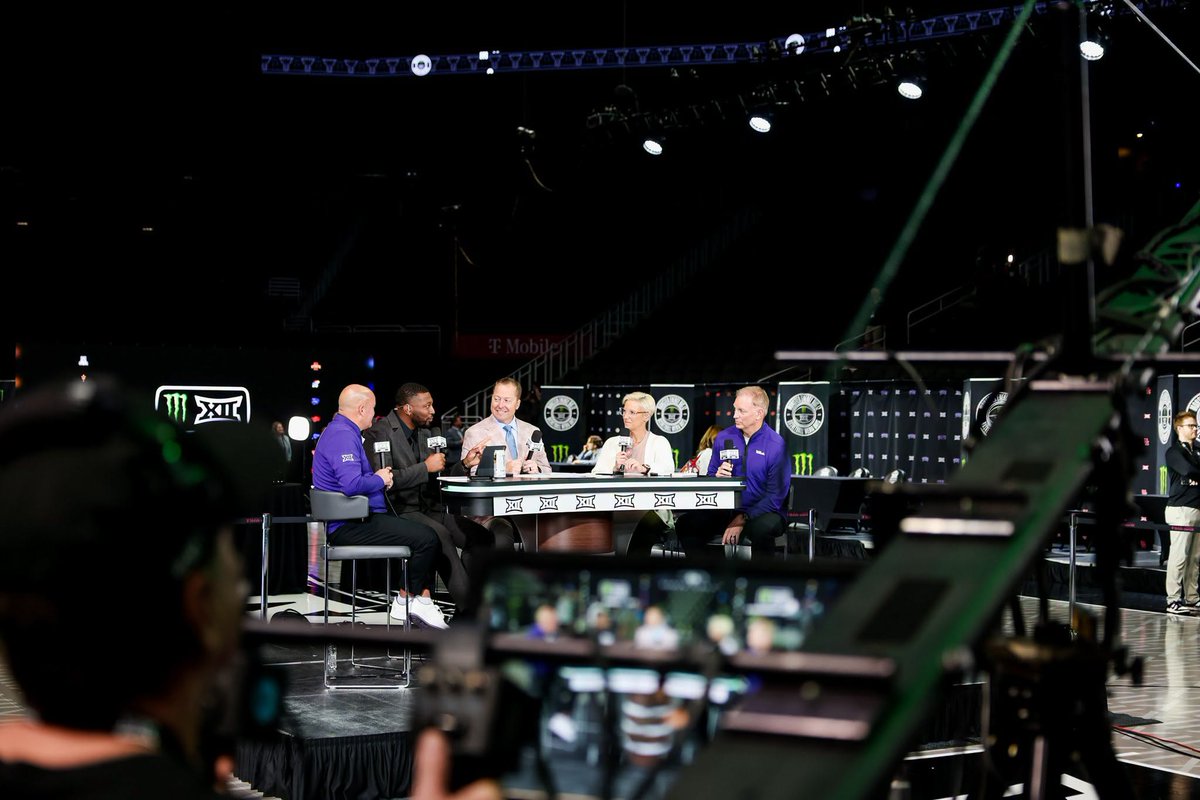 kstatesports's tweet photo. Check out what the Cats had to say at this year's @Big12Conference Media Day in KC.

▶️ https://t.co/1gDd2Z69HF

@KStateMBB x @KStateWBB https://t.co/xxGAR3sL4z