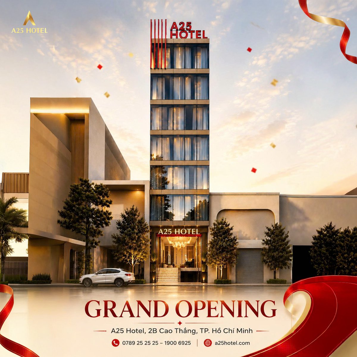 JonnhV's tweet photo. A25 Hotel 2B Cao Thắng, TP. HCM sắp khai trương với ưu đãi đến 40%. Gần Bệnh viện Từ Dũ, không gian hiện đại, tiện nghi, phù hợp công tác, thăm khám và du lịch. Dự kiến đón khách từ giữa tháng 08/2026. https://t.co/VOj10yOVS4