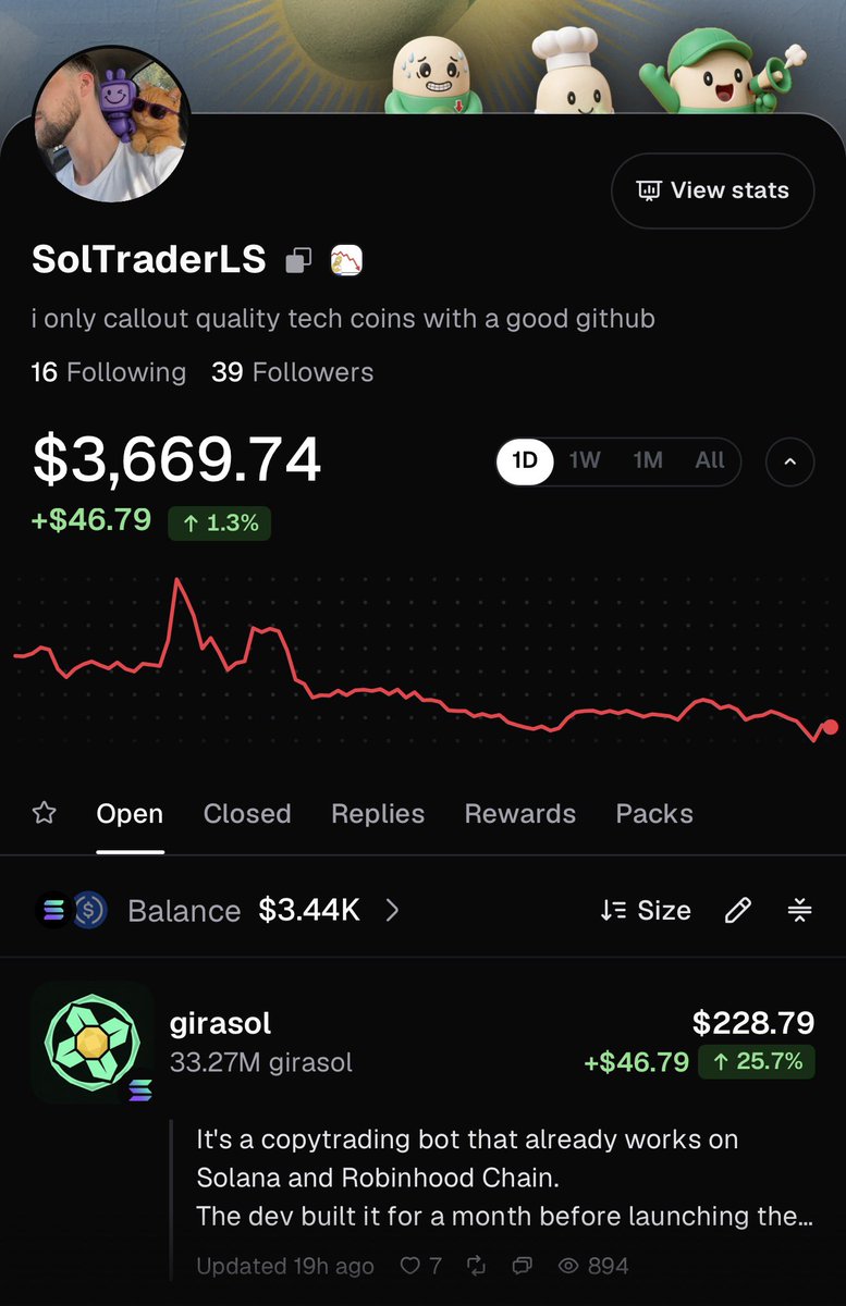 SolTraderLS's tweet photo. This is so cool! Recieved $139 in callout rewards for only calling out 1 coin yesterday!

I only callout good tech coins with a high quality github

Quality over quantity at my @Pumpfun 

https://t.co/M4zDyG8NiH https://t.co/CmaUcGS79V