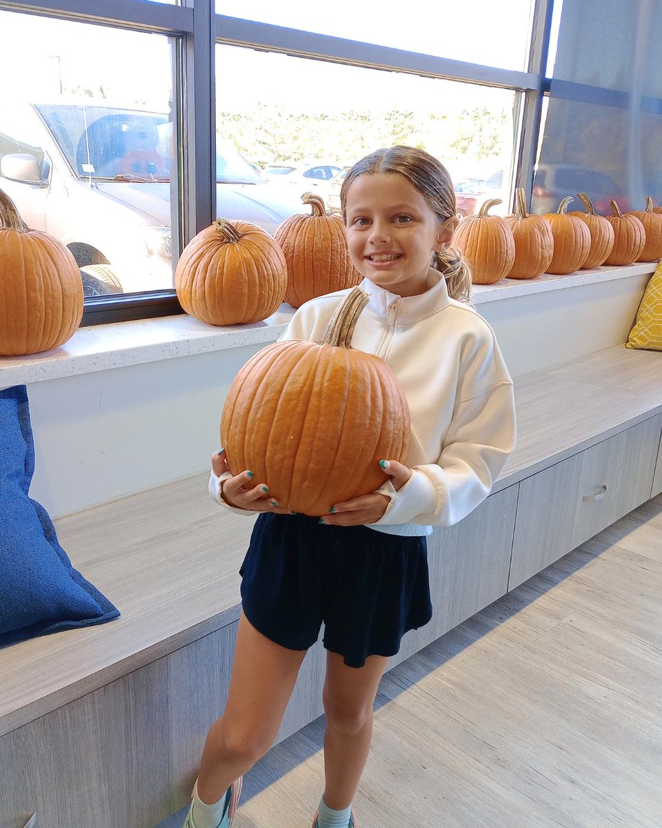 HortonOrtho's tweet photo. Our patients and their families are already choosing their favorites to take home, and Leni found the perfect pumpkin! 🧡
It’s one small way Horton Orthodontics loves saying thank you to our families and sharing a little extra fall fun along the way. ✨
#FallFun #PumpkinPatch https://t.co/NfKbqpAUF9