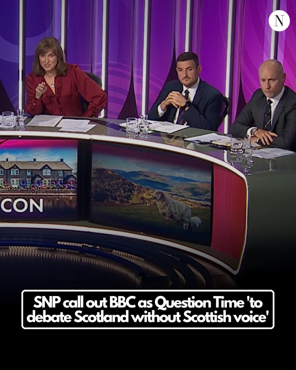 ScotNational's tweet photo. The SNP have hit out at the BBC ahead of a Question Time show which is due to debate Scottish oil and gas without any Scottish representation on the panel

SNP MSP Laura Mitchell said the BBC line-up was the 'perfect representation of the story of Scotland’s energy – zero Scottish say over our own resources'