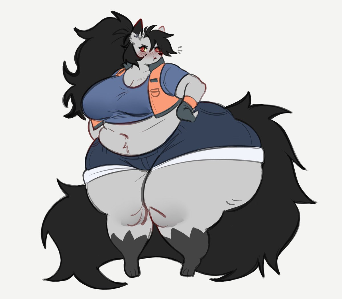 NSnoot's tweet photo. Reyna getting pouty since her shorts are always too small for her x3
Done by @SweetyCupcake99 thank you so much!! https://t.co/Efic7ls3Ri