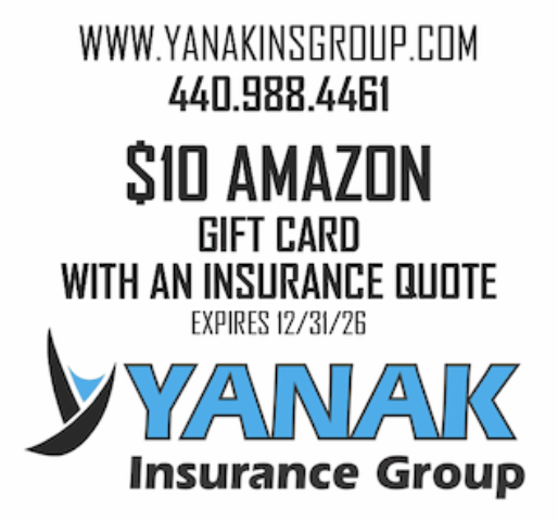 RunAmherst's tweet photo. Thank you to RunAmherst sponsor Yanak Insurance Group! Support a business that supports our runners—and receive a $10 Amazon gift card with an insurance quote! Offer expires 12/31/26.

📞 440-988-4461
🌐 https://t.co/v250QYL0D0
#RunAmherst https://t.co/0ZLTjLoUIx
