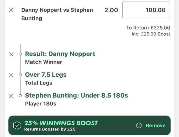 gujar_kisan's tweet photo. 🎯 Danny Noppert v Stephen Bunting

Bet Builder @ 2.25 (Bet365 - Boosted)

Only place with the 25% boost!

Like if you’re joining ❤️ join my free telegram link on my bio for more https://t.co/huEpfzLD99