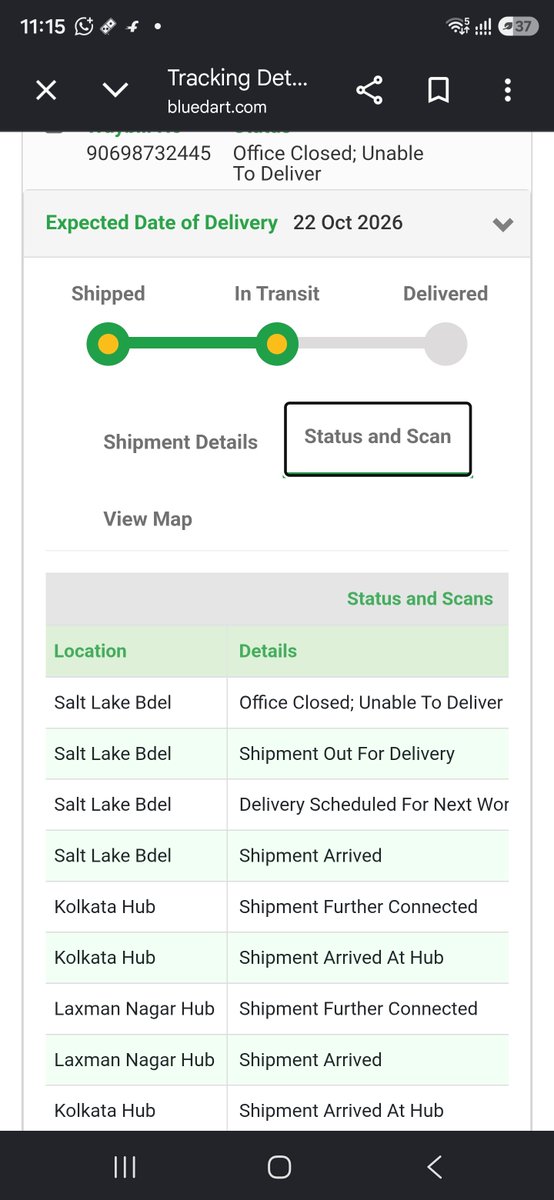 digitalcryptone's tweet photo. @BoseService @Bose @flipkartsupport @BlueDartCares  please find the working condition of Bose office, two times blue dart courier tried but both days office was closed, no one was available to collect the product. https://t.co/Mdc64vek6q