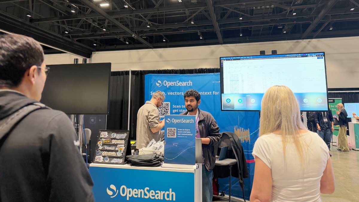 OpenSearchProj's tweet photo. We're at AGNTCon + MCPCon North America! Stop by the OpenSearch booth and see how we're bringing observability into the agentic AI stack.

And don't miss Anirudha Jadhav and Shenoy Pratik Gurudatt tomorrow as they break down how a shared MCP architecture connects alerts, traces, logs, and dashboards without losing context.

Oct 23 | 1:45–2:10 PM | LL20A

See you there: https://t.co/FGMann2iO7