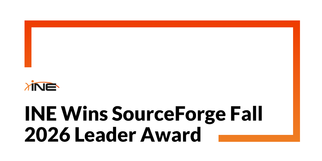 INEsecurity's tweet photo. INE earned the SourceForge Fall 2026 Leader Award, ranking among the top 5% of favorably reviewed products! 🏆

Following our G2 recognition, it's another win driven by real users and our commitment to hands-on learning.

👉 https://t.co/SStRw9eOqP https://t.co/tI618XJRO1