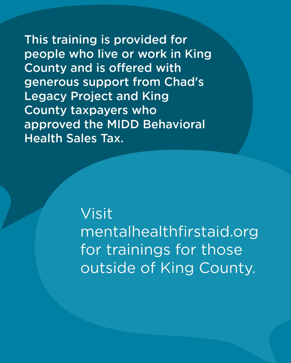 seattlechildren's tweet photo. Mental health challenges don't always look the way we expect. Knowing the signs and how to respond can help a young person feel supported when they need it most.

Our free Youth Mental Health First Aid training gives parents, caregivers, educators and other trusted adults practical tools to recognize concerns, start conversations and connect teens to appropriate support.

💙 Learn how you can make a difference in a young person's life. Explore the training and register today through the link in bio. https://t.co/bEPXSViroQ