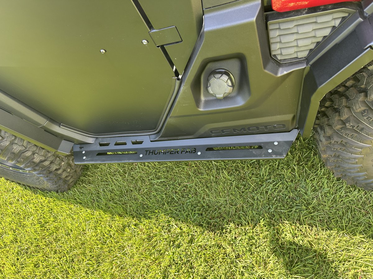 ThumperFab's tweet photo. If youโre taking your CFMOTO UForce U10 PRO off-road, the Thumper Fab Nerf Rails are one upgrade that can pay for itself the first time the trail gets a little TOO close! ๐ฎโ๐จ๐ช๐ผ
#ThumperFab #CFMOTO #UForceU10PRO #NerfRails #ThumpedOut https://t.co/GMSfQm7CWr