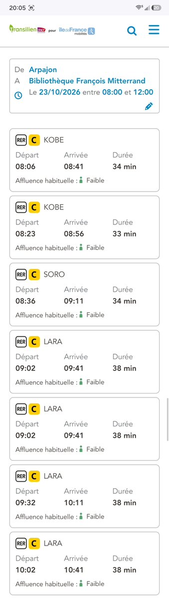 ACircule's tweet photo. @RERC_SNCF Et quand est-ce que vous mettez les horaires à jour ? Le train LARA n° 143880 qui passe juste après 9 h à Arpajon (mais part bien avant…) est-il maintenu ? https://t.co/yWFAGErNTz