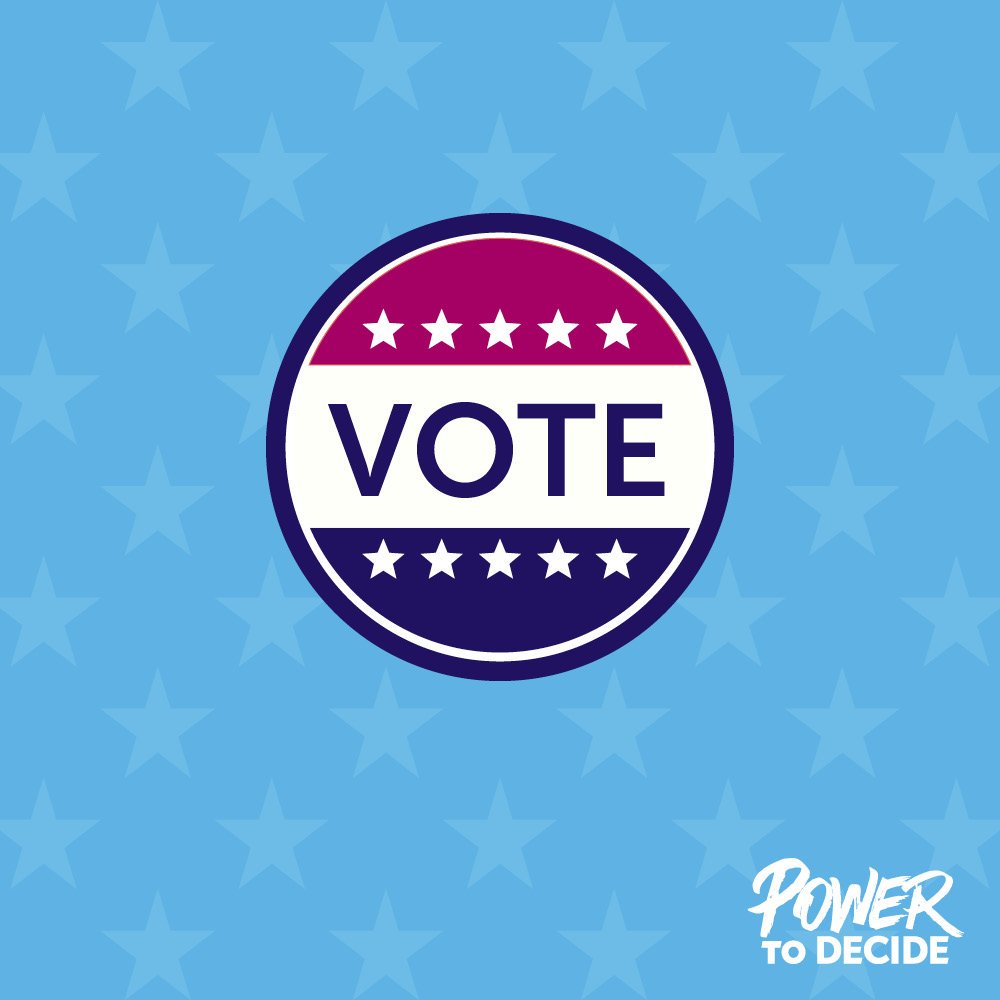 powertodecide's tweet photo. Voting is one of the best ways to make your voice heard and to stand up for what you believe in.

If you haven't already, NOW is time to make your voting plan: https://t.co/Q4fZyQmHgm https://t.co/MTMjShHBYm