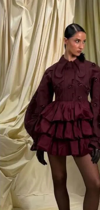 TheCherryNet's tweet photo. Chelley Bissainthe wearing Saint Giovanni De La Mode dress at the NAB Show panel. https://t.co/4YSFOb9wVv