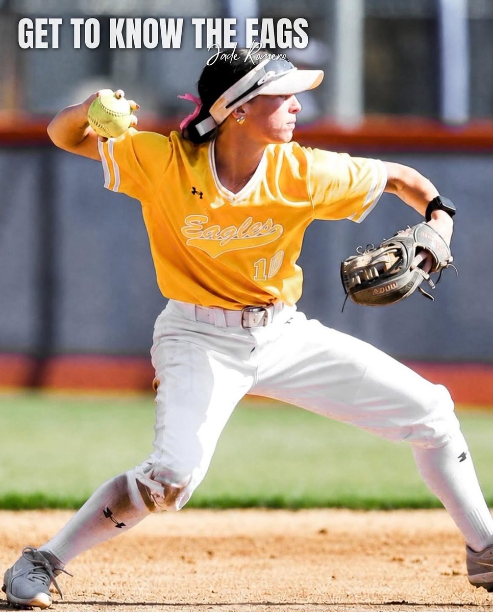 CSISoftball's tweet photo. Meet our sophomores! 

Get to know our middle infielder Jade Romero 🦅 https://t.co/2GRcYSFX2j