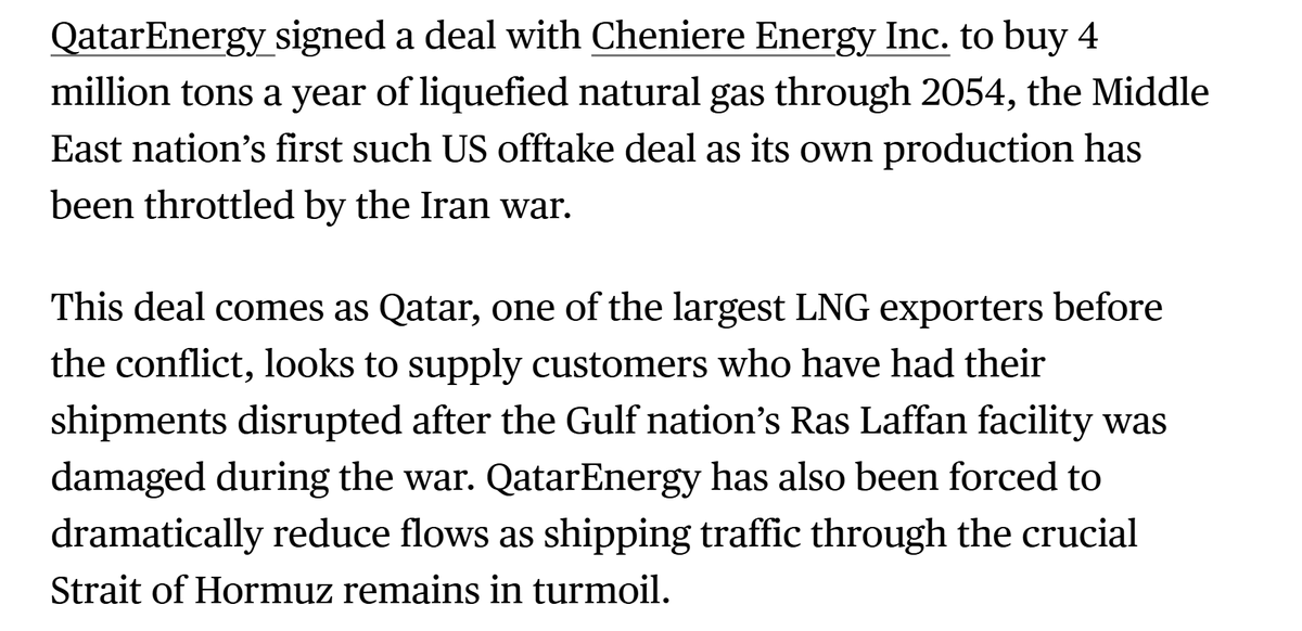 LukeGromen's tweet photo. If Iran did not damage Qatar's LNG facilities that much, and if Hormuz energy flows are back to normal...

...why is this happening?  

Physical reality is suggesting someone is lying. https://t.co/ryve1HbOGp
