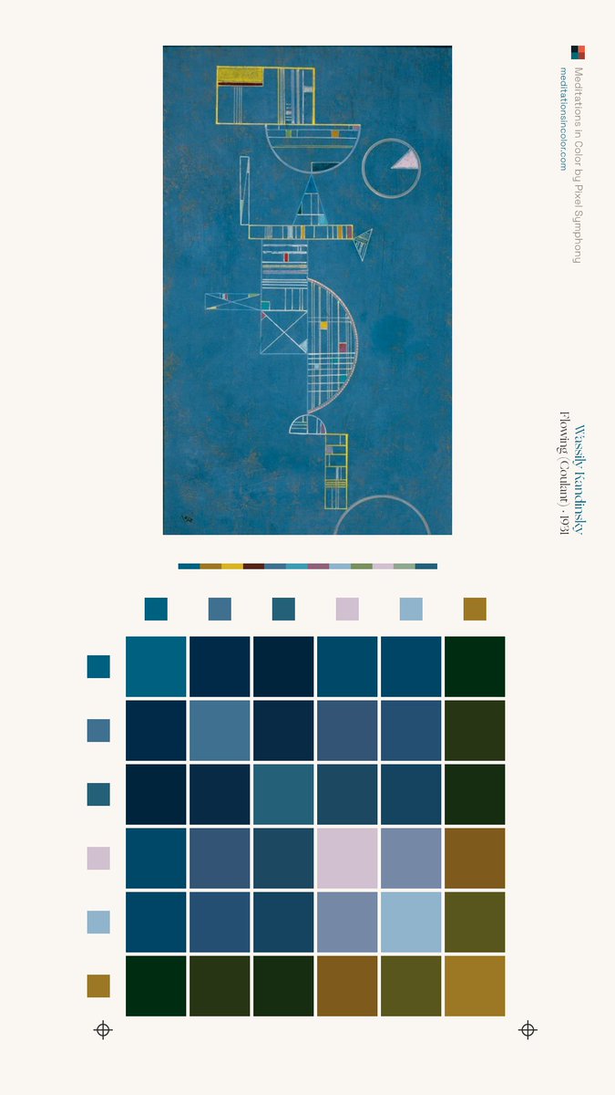 MeditateColor's tweet photo. Wassily Kandinsky, Flowing (Coulant), likely 1931. https://t.co/XKIoSV12gw