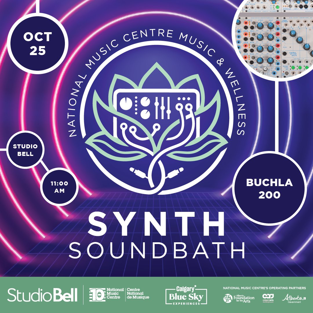 nmc_canada's tweet photo. Looking for something to do this weekend? #StudioBell, home of the #NationalMusicCentre, is full of ways to listen, explore, and make music together. 🎶 Whether you're bringing the family for some hands-on fun or settling in for a one-of-a-kind listening experience, there's something for everyone.

This weekend at Studio Bell: 👇
🎛️ Saturday 11:30 am – PlayLab: Circuit Jam
🎛️ Sunday 11:00 am – Synth Soundbath: Buchla 200

Make it a full day by joining a Backstage Tour or a Greatest Hits Tour to discover the instruments and stories behind our collection. Head to https://t.co/VAL5dDw1RZ to plan your visit.