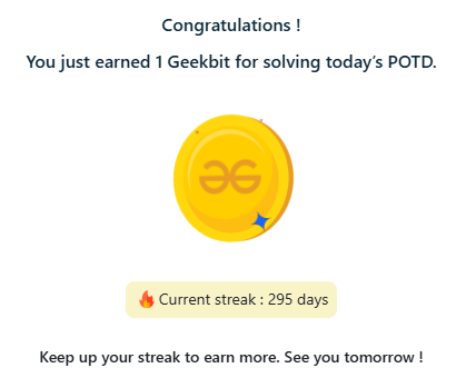 RootMadhav's tweet photo. Day - 295
GeeksforGeeks - POTD
Problem : Palindrome with Replacement
#gfg #geekstreak2026 #POTD #365daysofcode #coding #POTDwithGFG https://t.co/IGbUiEsl1l