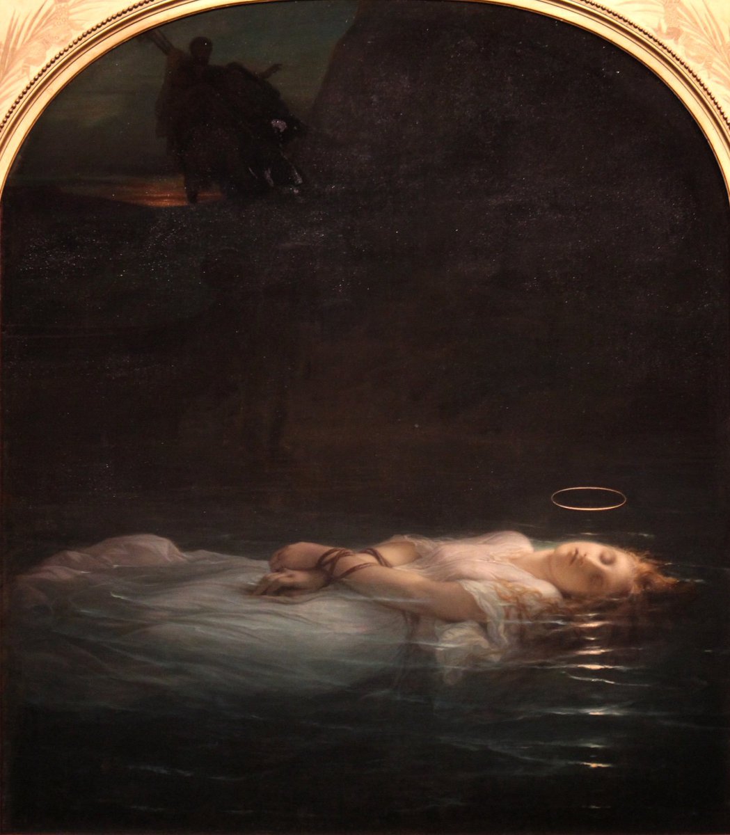 _ArtMuseum's tweet photo. The Young Martyr, by Paul Delaroche (1855) https://t.co/BZkAfMSSGX