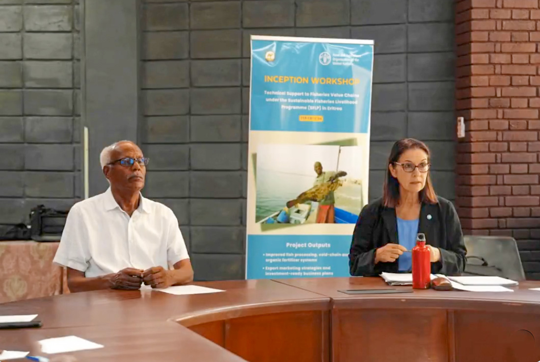 GhideonMusaAron's tweet photo. Building momentum for sustainable fisheries in #Eritrea 

At the inception workshop of the FAO Technical Cooperation Programme (TCP) supporting Eritrea’s Sustainable Fisheries Livelihoods Programme (SFLP), @FAOEritrea and the Ministry of Marine Resources reaffirmed their commitment to strengthening fisheries value chains, boosting value addition, and expanding sustainable livelihood opportunities for coastal communities.