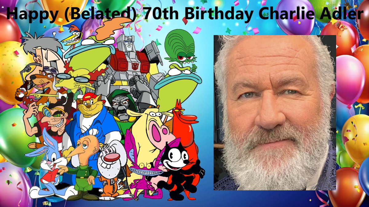 splpsps's tweet photo. Happy (Belated) 70th Birthday to Charlie Adler #CharlieAdler #VoiceActor #CowandChicken #RockosModernLife #BrandyandMrWhiskers #TinyToonAdventures #SonicTheHedgehog #TheTransformers #SonicSatAM #SpaceGoofs #TheTwistedTalesofFelixtheCat #SWATKatsTheRadicalSquadron https://t.co/6hL0ACHyMy