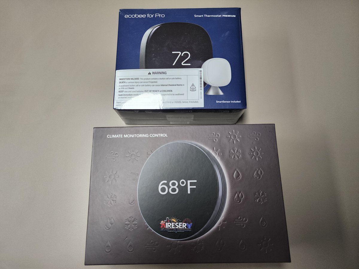 ServCounty's tweet photo. Thinking about a smart thermostat? Ask Aire Serv about Ecobee and our SereneAireIQ options, and which features fit your system and routine. #HomeComfort https://t.co/Mw6K6H5iok