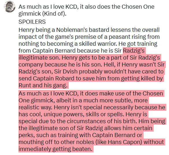 A123_Spam's tweet photo. @xbigboss177 @GreenTextRepost SPOILERS for KCD https://t.co/eWcwme4RUv