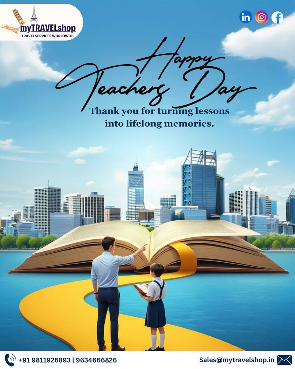 MarileneDeus's tweet photo. Teachers show us the world is a book, and those who do not travel or learn read only one page. Happy Teachers’ Day to every mentor who inspires us to explore further. https://t.co/IHdcwljKMA