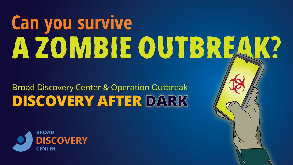 broadinstitute's tweet photo. Join us on Thurs. October 29, from 6-8 pm for Discovery After Dark! Experience science firsthand through interactive activities, take on the challenge of an Operation Outbreak simulation, and meet Broad scientists! Advanced registration required. Register: https://t.co/Ut3QP1rzzj https://t.co/fW3t1JQku8
