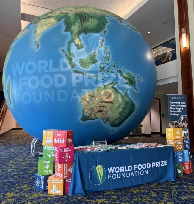 World Food Prize inflatable globe