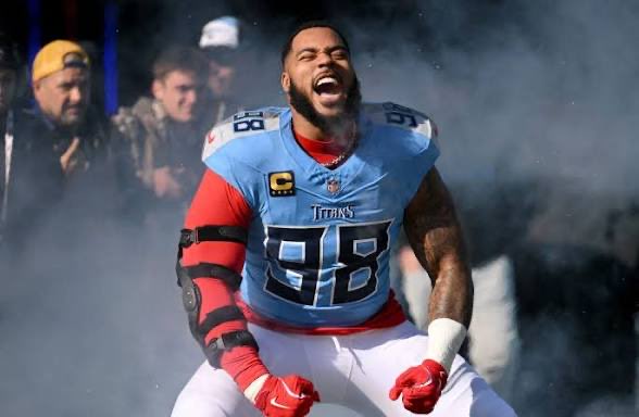 Major_Kees's tweet photo. For those who aren’t aware, Jeffrey Simmons is not just playing great real life football but his 17 games pace for the season is just outrageous.

17 game pace puts him at:

96 total tackles
51 solo tackles
11.5 sacks
17 TFL
8 pass deflections
3 FF
3 FR

Big Jeff is having a special season from the DT position.

#Titans #TitanUp