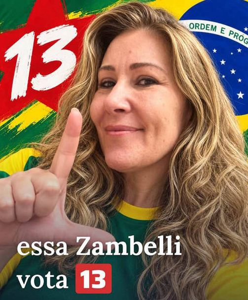 poptime's tweet photo. ⭐ Paula Zambelli, irmã saudável e superdotada de Carla Zambelli, declara voto em Lula:

“Essa Zambelli que vota 13” https://t.co/ro6SE2tz5b