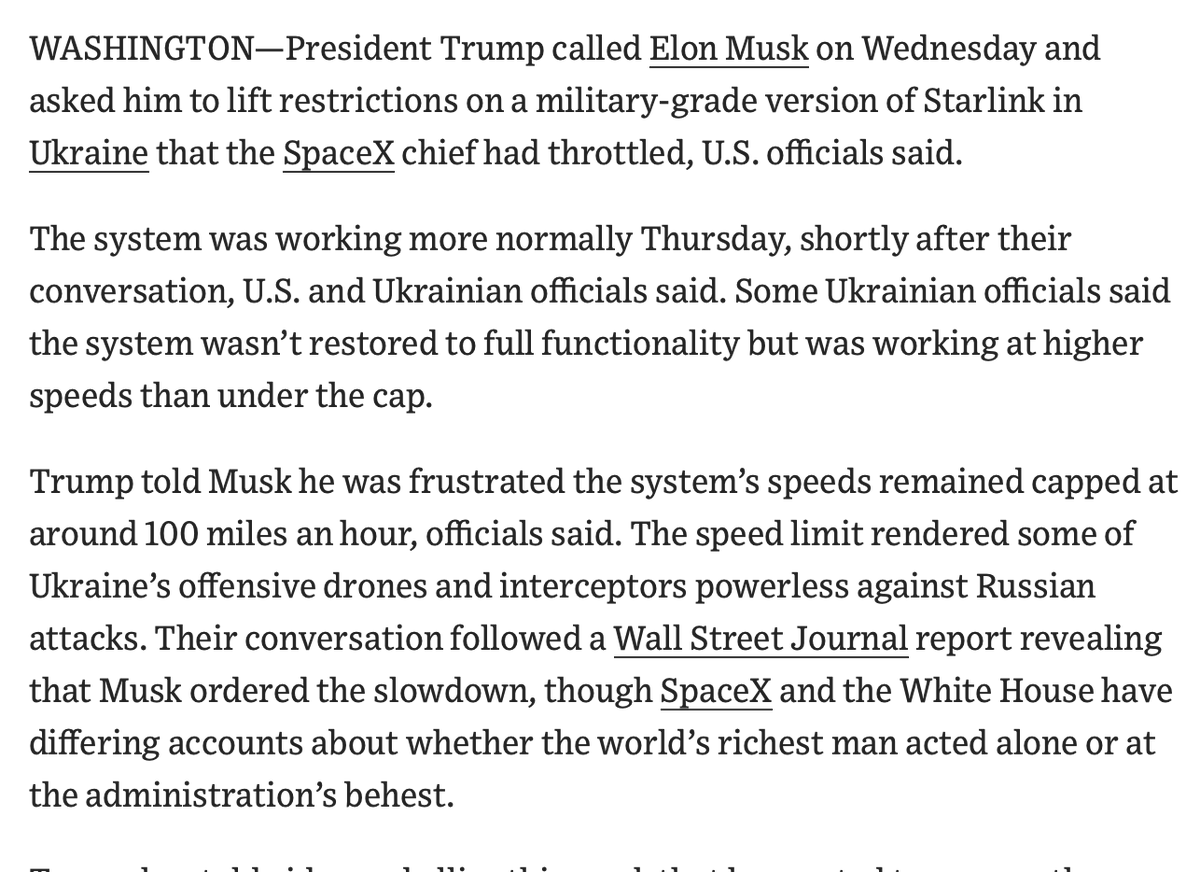 michaeldweiss's tweet photo. More reporting suggesting that Musk does indeed have his finger on Starshield's operability. Quite a lot of power for a ketamine-addicted trillionaire in bed with hostile foreign regimes. You might even say this endangers U.S. national security. https://t.co/rGcOIzFv0z https://t.co/ntqLJITg51